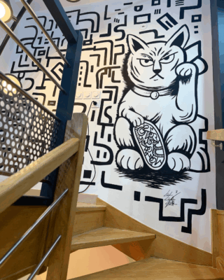 Œuvre sur-mesure LELOLUCE, Studio de Joyca